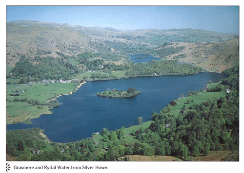 Grasmere and Rydal Water from Silver Howe A4 Greetings Cards