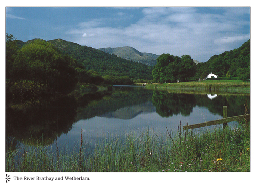 The River Brathay and Wetherlam A4 Greetings Cards