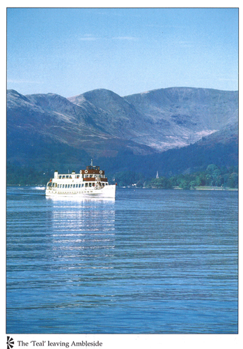 The 'Teal' leaving Ambleside A4 Greetings Cards