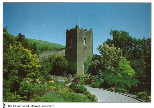The Church of St. Oswald, Grasmere A4 Greetings Cards