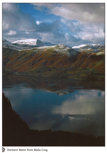 Derwent Water from Walla Crag A4 Greetings Cards