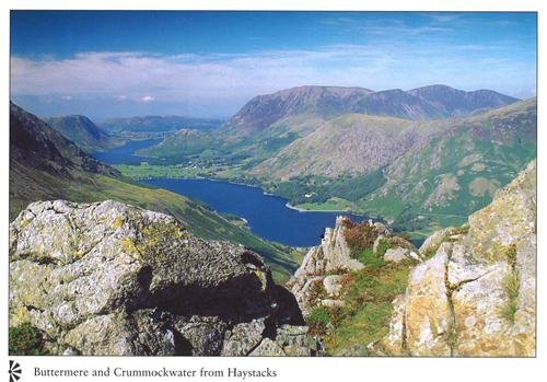 Buttermere and Crummockwater from Haystacks A4 Greetings Cards