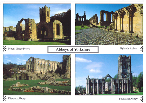 Abbeys of Yorkshire A4 Greetings Cards