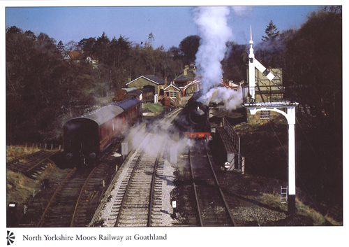 North Yorkshire Moors Railway at Goathland A4 Greetings Cards