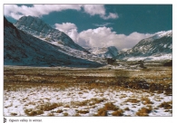 Ogwen valley in winter A4 Greetings Cards