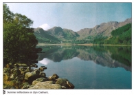 Summer reflections on Llyn Crafnant A4 Greetings Cards