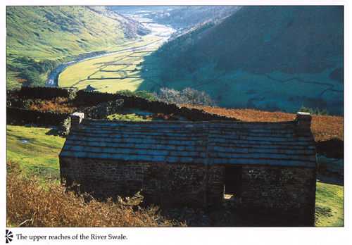 The upper reaches of the River Swale A4 Greetings Cards