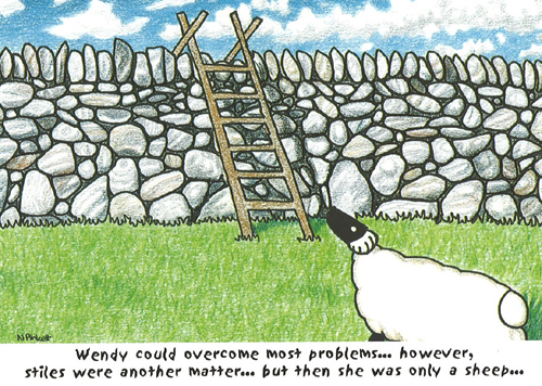 Wendy could overcome most problems...A5 Greetings Cards