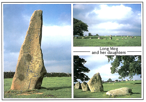 Long Meg and her daughters A5 Greetings Cards