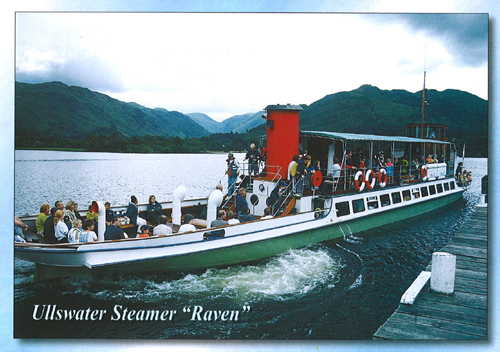 Ullswater Steamer "Raven" A5 Greetings Cards