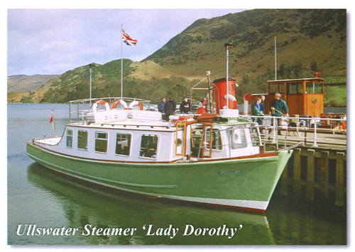Ullswater Steamer 'Lady Dorothy'  A5 Greetings Cards