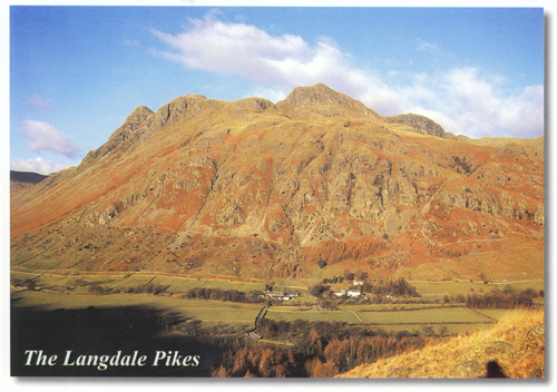 The Langdale Pikes A5 Greetings Cards