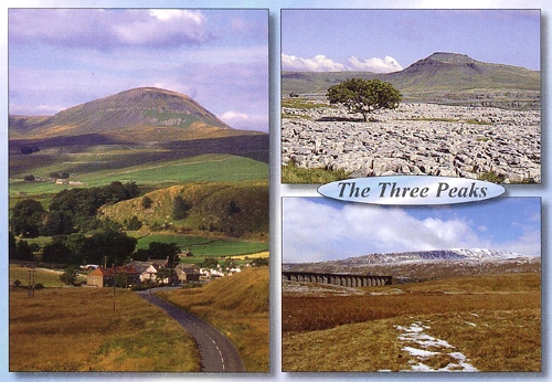 The Three Peaks A5 Greetings Cards