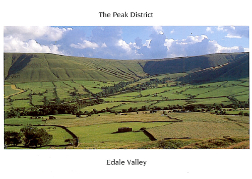 The Peak District, Edale Valley A5 Greetings Cards