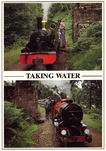 Taking Water (Ravenglass and Eskdale Railway) A5 Greetings Cards