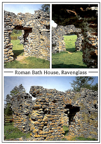 Roman Bath House, Ravenglass A5 Greetings Cards
