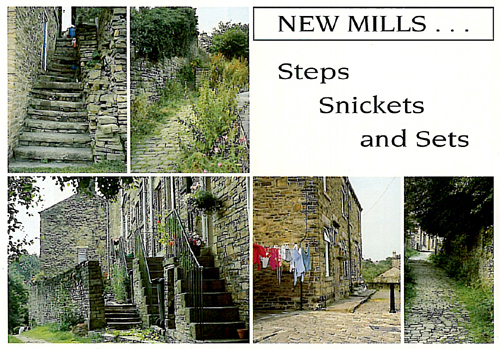 New Mills, Steps, Snickets and Sets A5 Greetings Cards