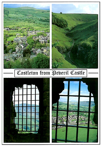 Castleton from Peveril Castle A5 Greetings Cards