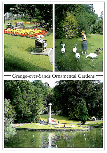 Grange-over-Sands Ornamental Gardens A5 Greetings Cards