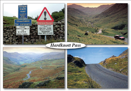 Hardknott Pass A5 Greetings Cards
