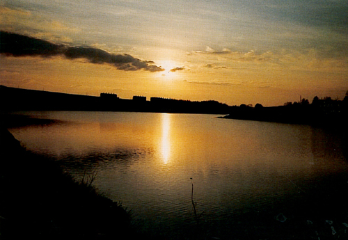 Sunset over Bottons Reservoir, Longdendale Postcards