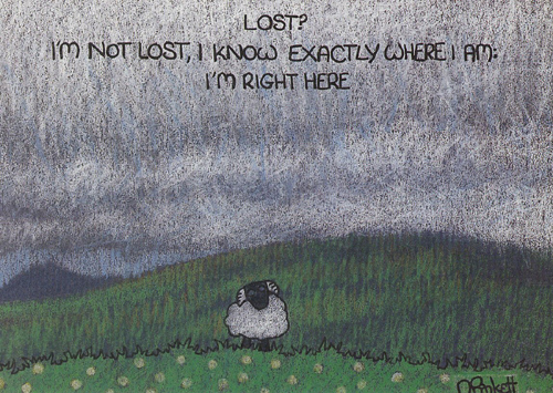 Lost? I'm not lost....Postcards