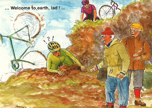 Welcome to Earth, lad! Postcards
