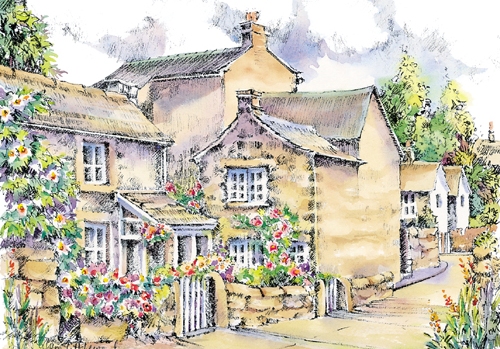 Hathersage Watercolour Greetings Cards