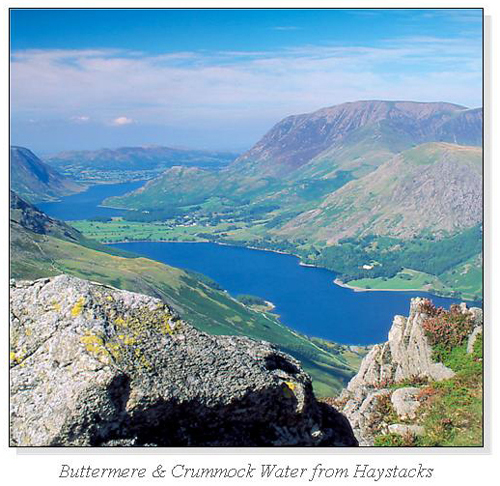 Buttermere & Crummock Water from Haystacks Square Cards