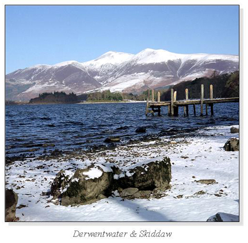 Derwentwater & Skiddaw Square Cards