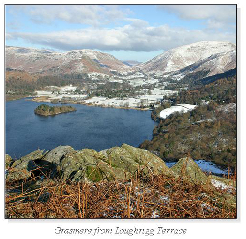 Grasmere from Loughrigg Terrace Square Cards