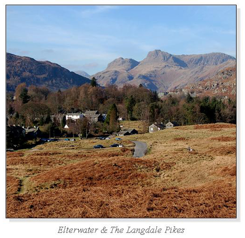 Elterwater & The Langdale Pikes Square Cards