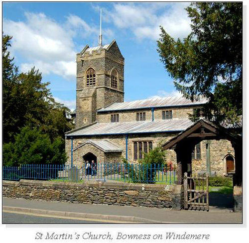 St Martin's Church, Bowness on Windermere Square Cards