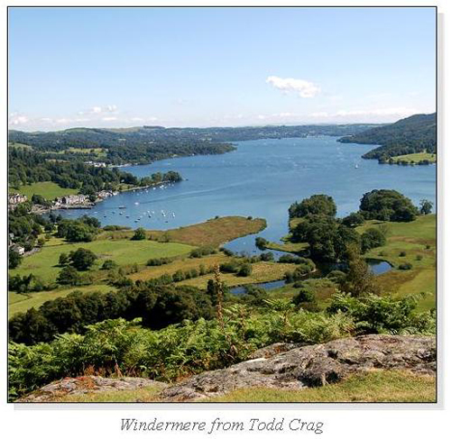 Windermere from Todd Crag Square Cards