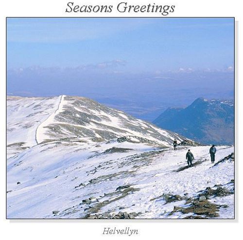 Helvellyn Christmas Square Cards
