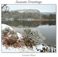 Coniston Water Christmas Square Cards