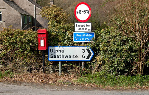 Signs near Ulpha Picture Magnets