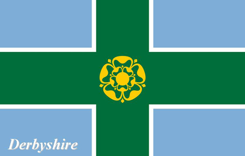 Derbyshire Flag Picture Magnets