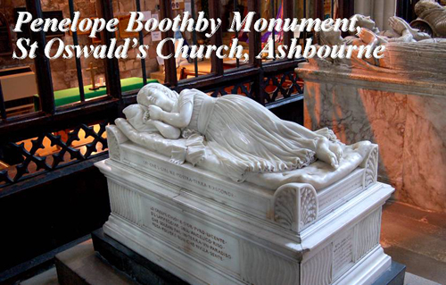 Penelope Boothby Monument, St Oswald's Church, Ashbourne Picture Magnets