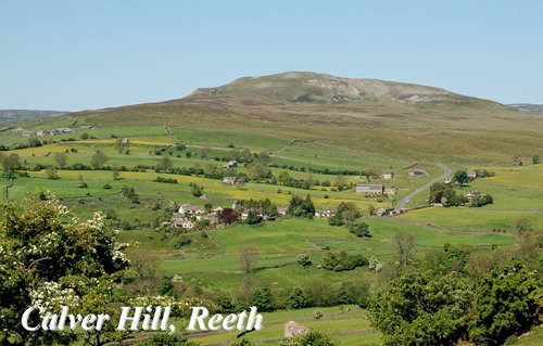 Calver Hill, Reeth Picture Magnets