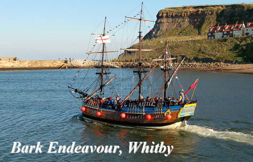Bark Endeavour, Whitby Picture Magnets
