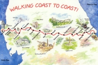 Walking Coast to Coast! Large Picture Magnets