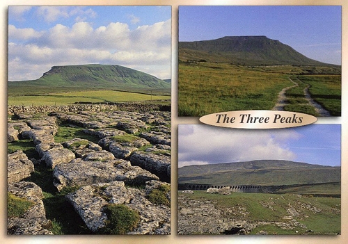 The Three Peaks postcards