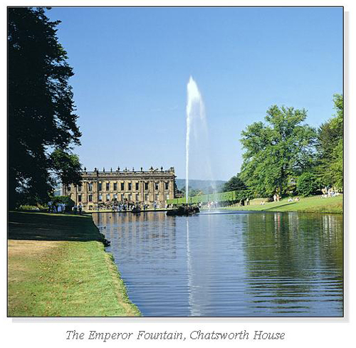 The Emperor Fountain, Chatsworth House Square Cards