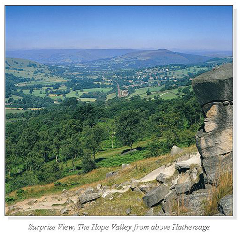 Surprise View, The Hope Valley above Hathersage Square Cards