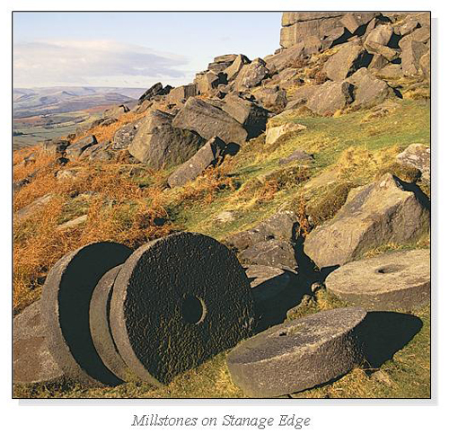 Millstones on Stanage Edge Square Cards