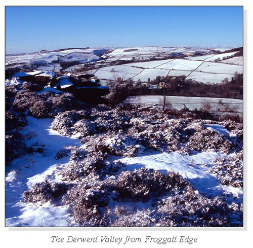 The Derwent Valley from Froggatt Edge Square Cards