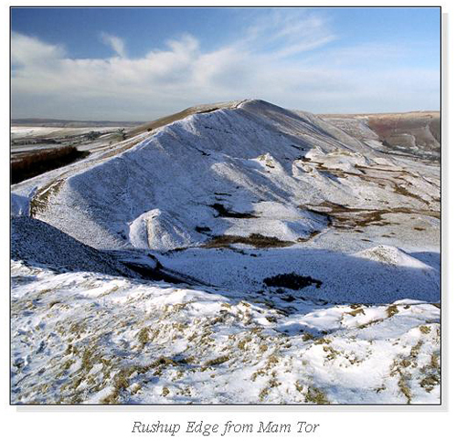 Rushup Edge from Mam Tor Square Cards
