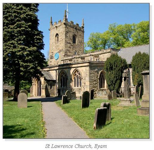 St Lawrence Church, Eyam Square Cards