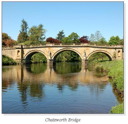 Chatsworth Bridge Square Cards